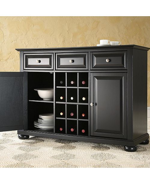 Alexandria Buffet Server Sideboard Cabinet With Wine Storage
