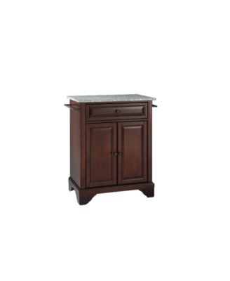 Lafayette Solid Granite Top Portable Kitchen Island