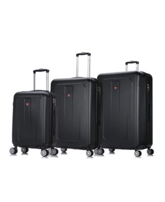 DUKAP Crypto Lightweight 3pc Hardside Checked Luggage Set - Rose Gold