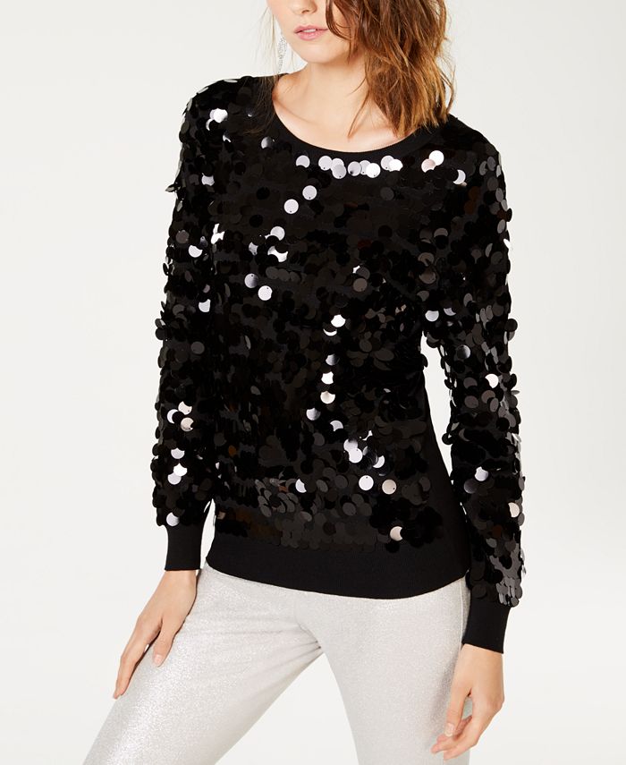INC International Concepts I.N.C. Pailette Pullover, Created for Macy's ...