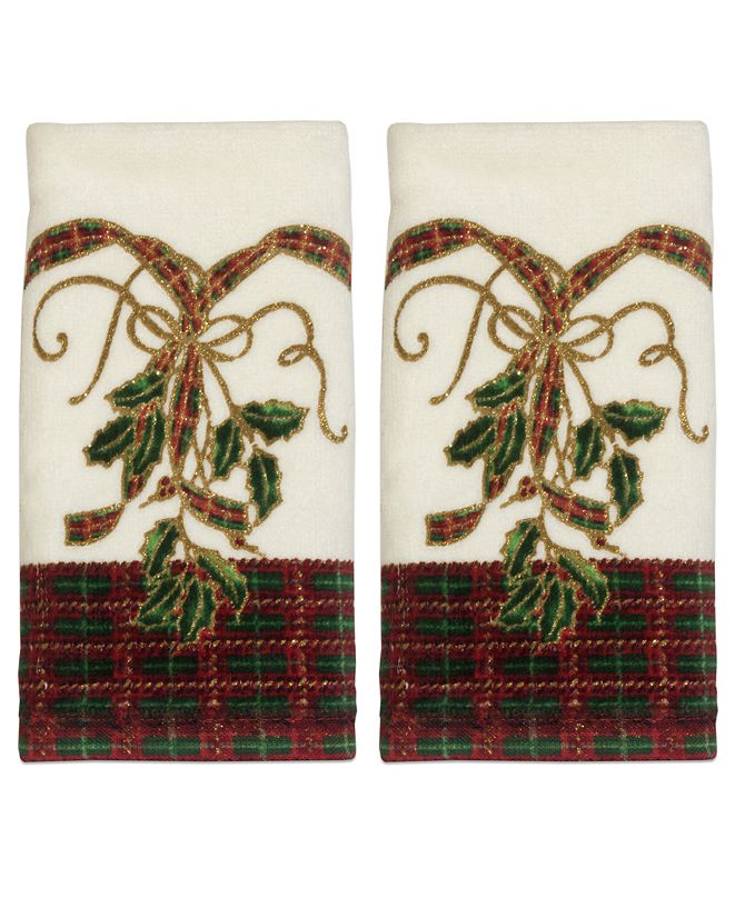 Dena CLOSEOUT! Lenox Bath Towels, Holiday Nouveau Fingertip Towels, Set