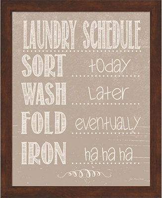 Metaverse Laundry Schedule Be By Jo Moulton Framed Art & Reviews - Home - Macy&#39;s