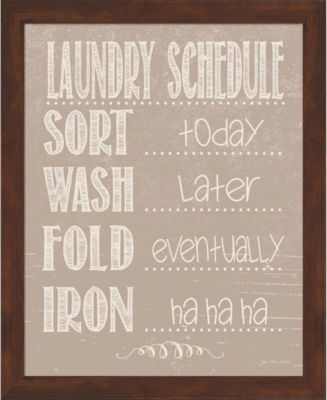 Metaverse Laundry Schedule Be By Jo Moulton Framed Art & Reviews - Home - Macy&#39;s