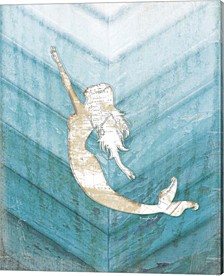Coastal Mermaid I By Jennifer Pugh Canvas Art