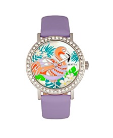 Quartz Luna Collection Lavender Leather Watch 35Mm