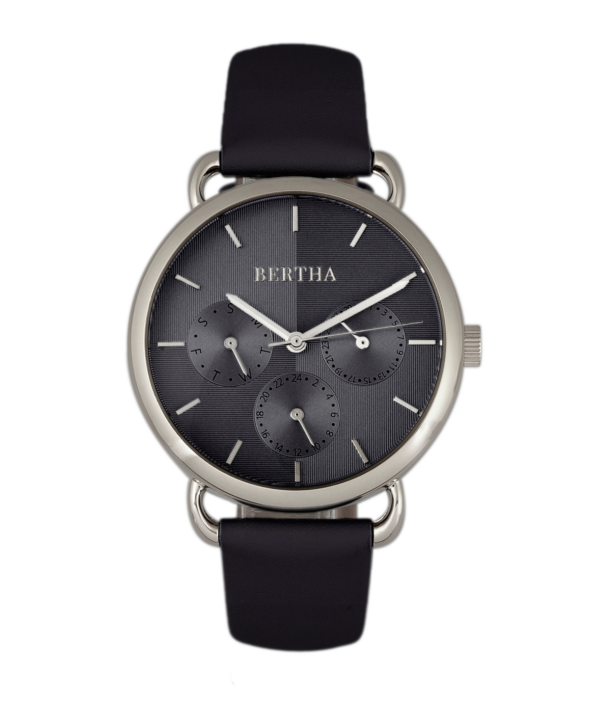Bertha Quartz Gwen Collection Black Leather Watch 36Mm
