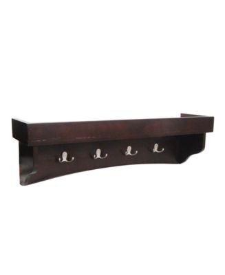 Alaterre Furniture Shaker Cottage Coat Hooks with Tray Shelf & Reviews - Furniture - Macy s