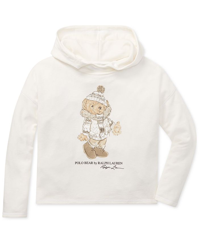 Polo Ralph Lauren Big Girls Holiday Bear Hoodie & Reviews - Sweatshirts ...