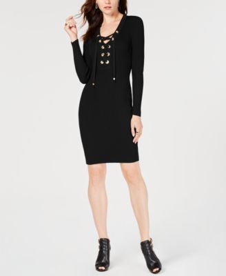 michael kors ribbed sweater dress