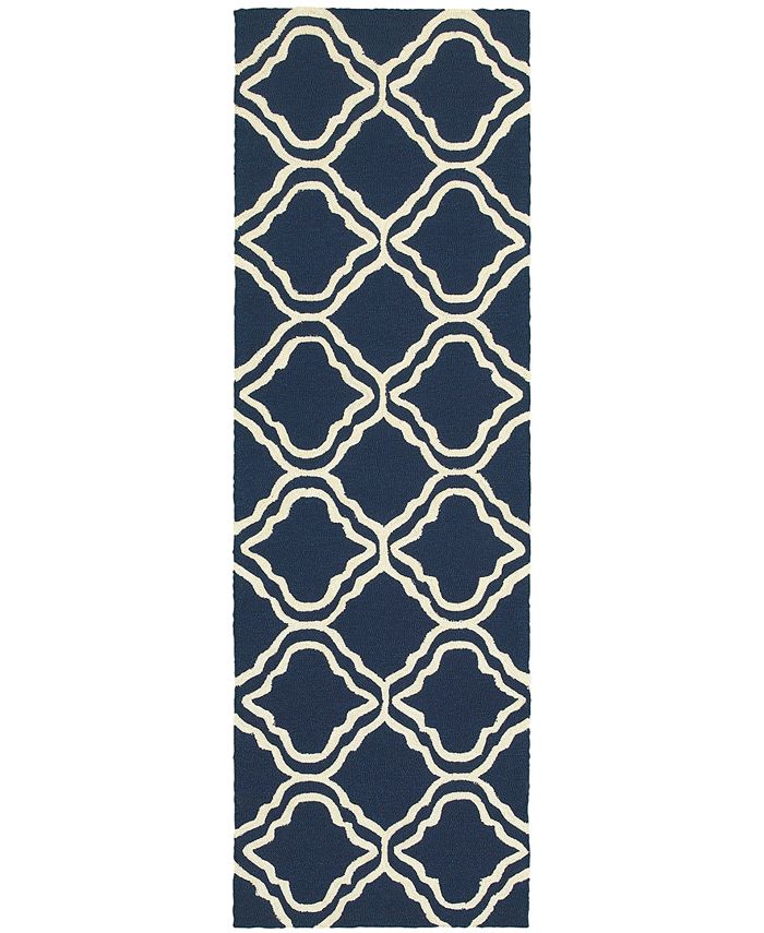 Tommy Bahama Home CLOSEOUT! Atrium Indoor/Outdoor 51111 Blue/Ivory 2'6