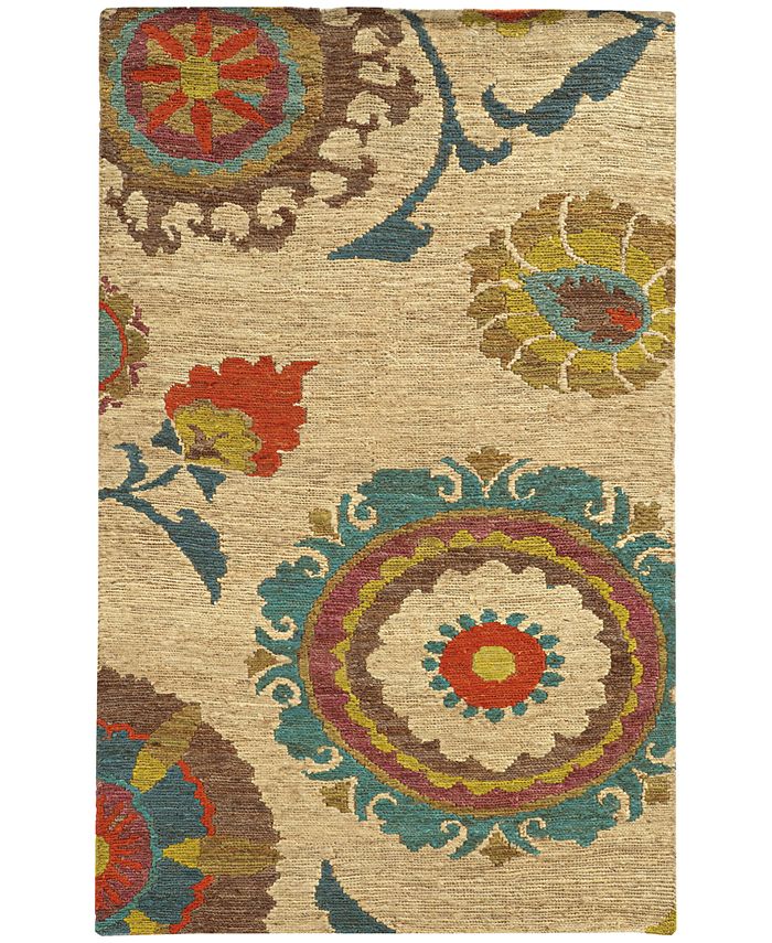 Tommy Bahama Home Valencia 57710 Beige/Multi 5' x 8' Area Rug Macy's