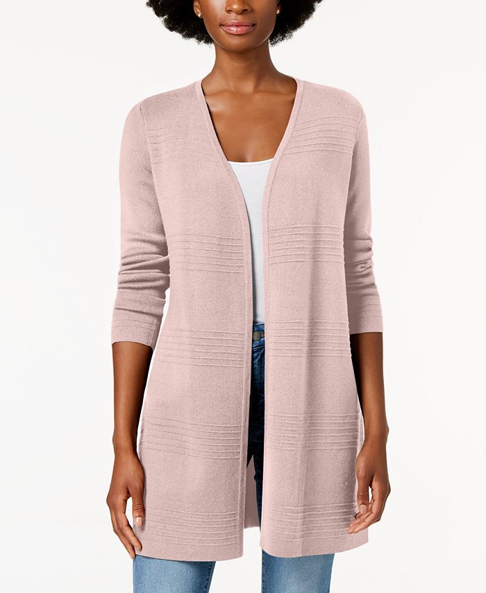 Charter Club Open-Front Cardigan