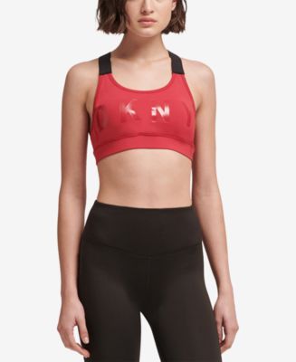 DKNY Women's Impact Fitness Sports Bra Red Size Medium main image 1