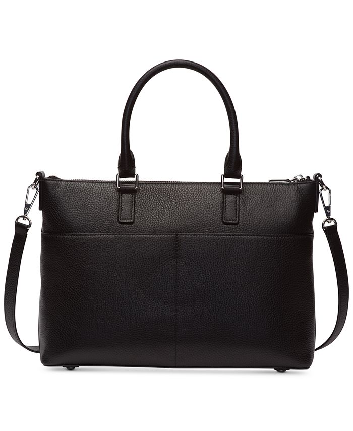 DKNY Commuter Leather Top Zip Satchel, Created for Macy's - Macy's