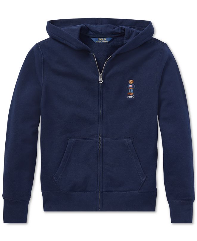 Polo Ralph Lauren Big Boys Polo Bear Fleece Hoodie, Created for Macy's ...