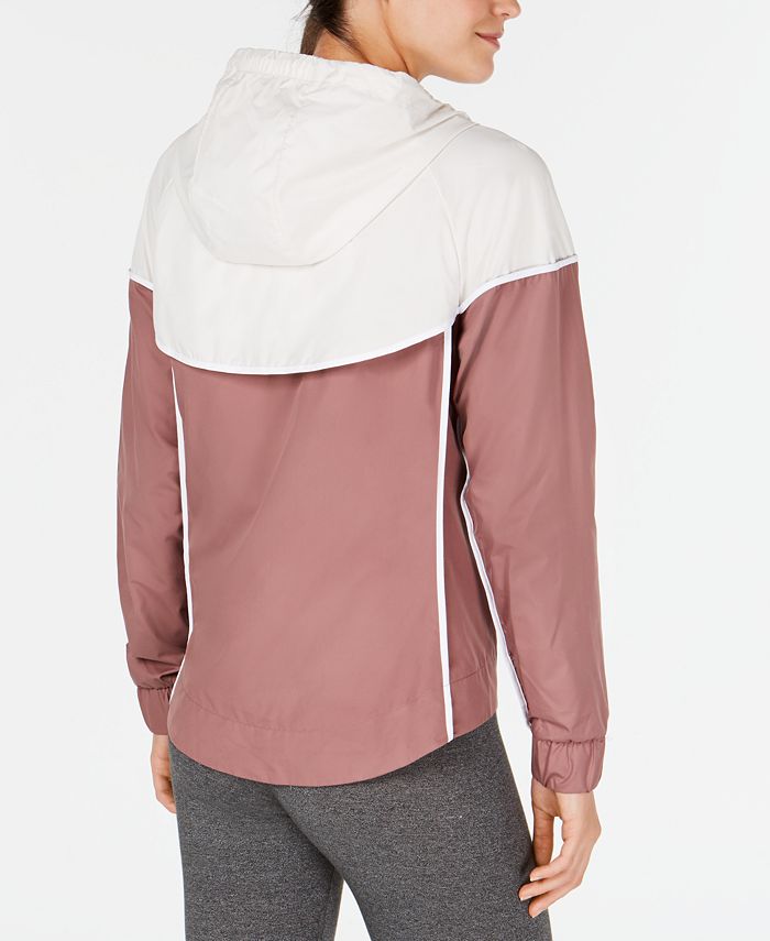 women's nike sportswear windrunner long hooded wind jacket