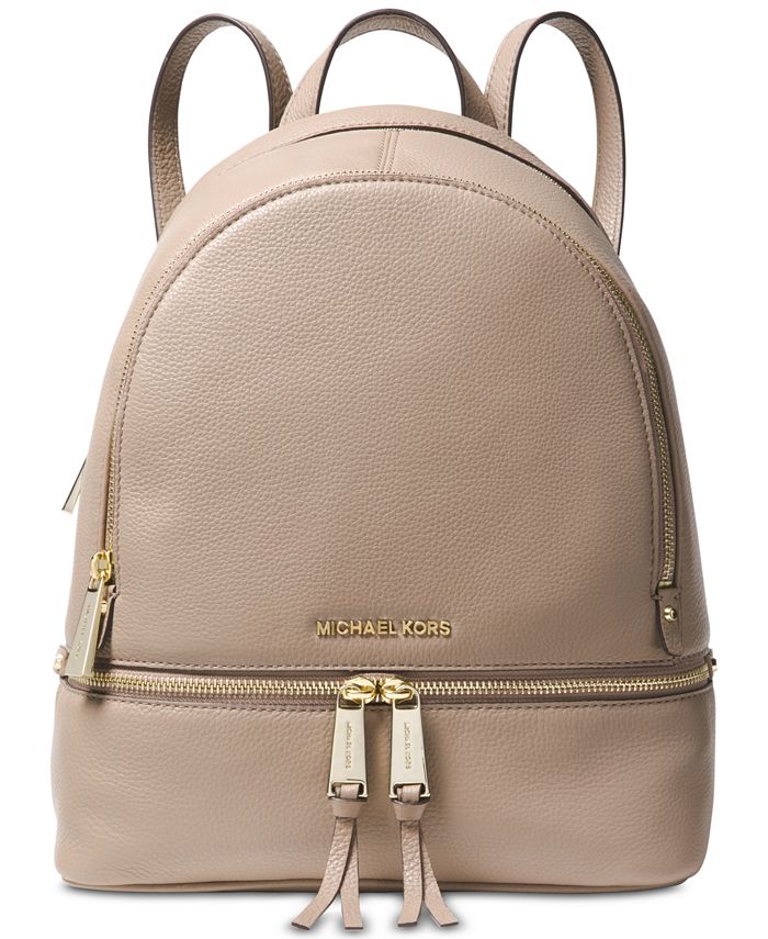 Michael Kors Rhea Zip Small Pebble Leather Backpack Macy s