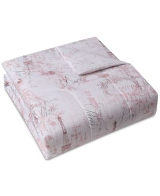 FULL//QUEEN Comforter Set Blush Pink NEW Macys Sunham Bedding Colesville 3-Pc