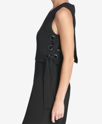 DKNY Grommeted Popover Jumpsuit, Created For Macy's & Reviews - Pants ...