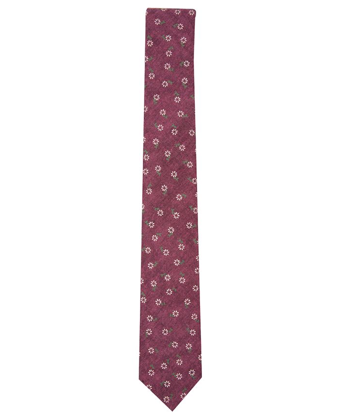 Bar III Men's Bryant Skinny Floral Tie, Created for Macy's - Macy's