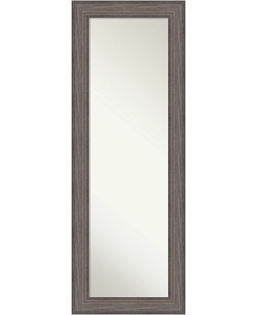 Amanti Art Country Barnwood 19x53 On The Door Wall Mirror