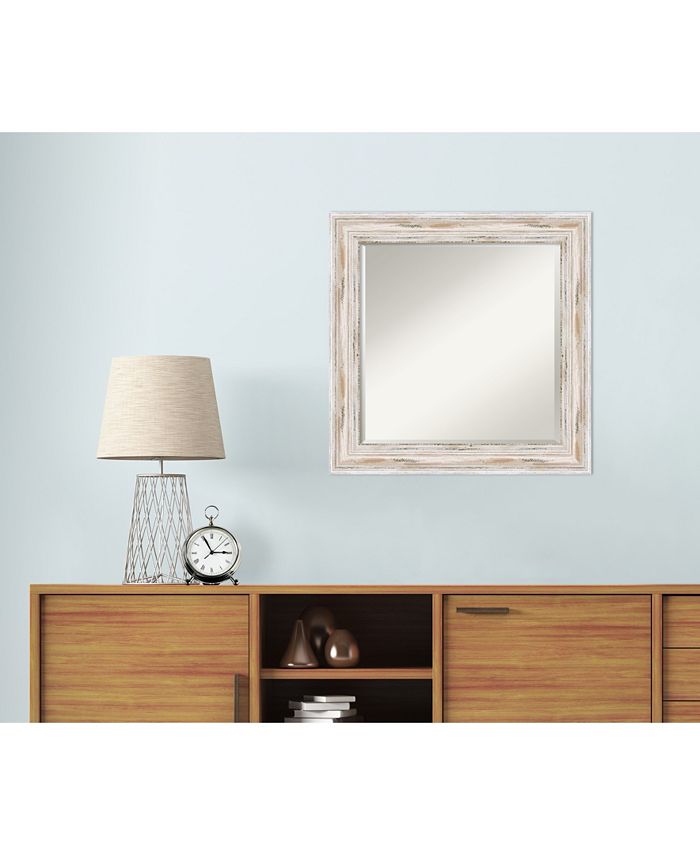 Amanti Art Beveled Wood 25x25 Wall Mirror - Macy's