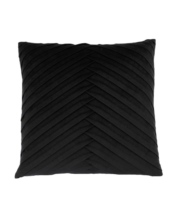 THRO James Pleated Velvet Pillow, 20" x 20" Macy's