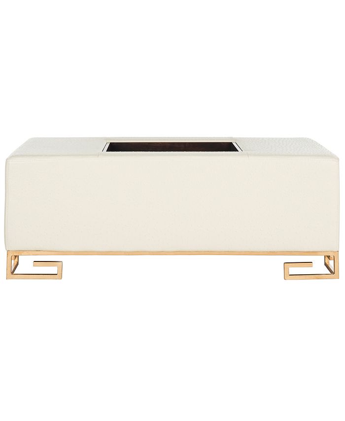 Safavieh Julian Faux Ostrich Tray Ottoman/Coffee Table Macy's
