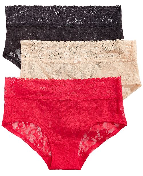 DKNY Women's 3Pk. Signature Lace Brief DK4080 & Reviews Bras