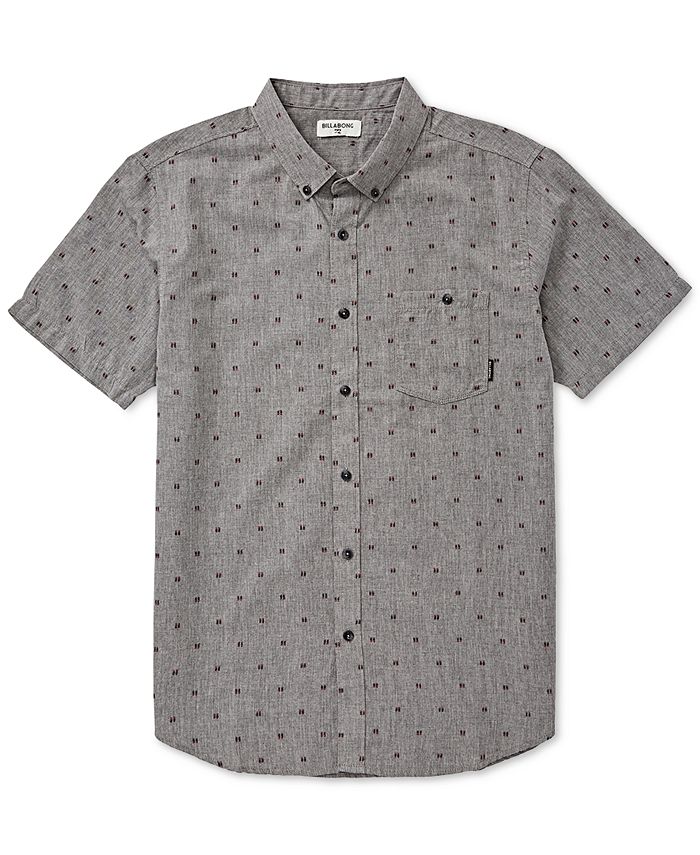 Billabong Men's All Day Geometric Jacquard Pocket Shirt - Macy's
