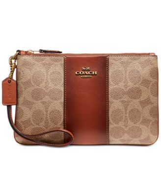 coach wristlet clearance macy's