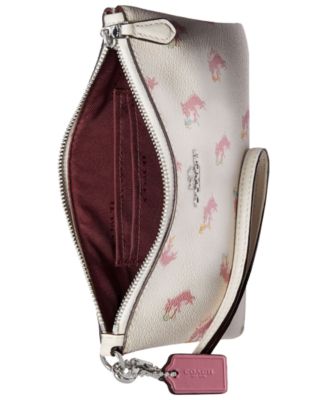 COACH Pig-Print Wristlet