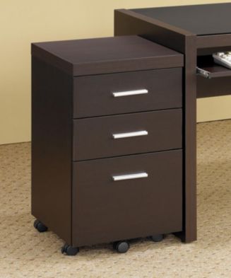 Coaster Home Furnishings Simon Three-Drawer Mobile File Cabinet - Macy's