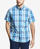 Nautica Men S Shirts Macy S - blue plaid shirt roblox