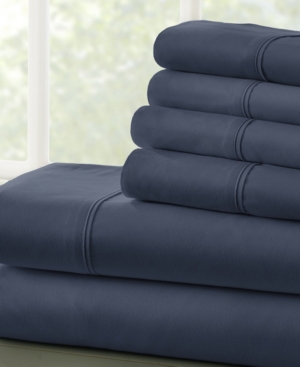 Solids in Style by The Home Collection 6 Piece Bed Sheet Set Full Bedding