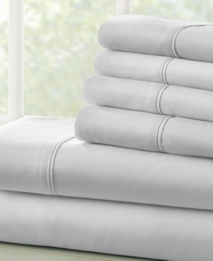 Solids in Style by The Home Collection 6 Piece Bed Sheet Set Full Bedding