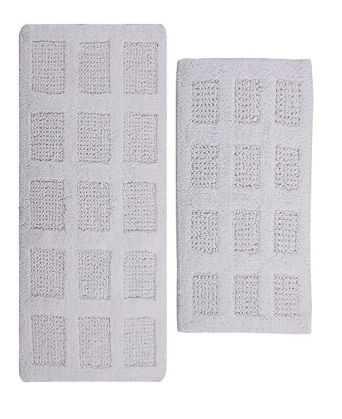 Perthshire Platinum Collection Square 2 Pc Cotton Bath Rug Set & Reviews Bath Rugs