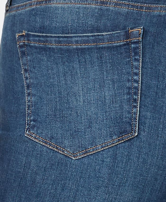 Style & Co Plus Size Cotton Lace-Appliqué Jeans, Created for Macy's ...