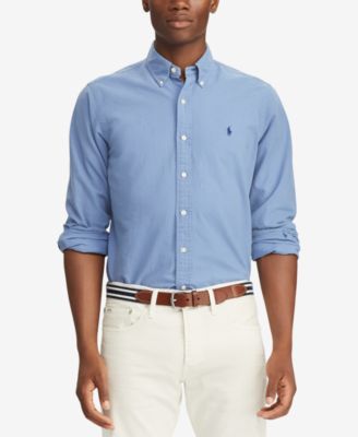 ralph lauren long sleeve oxford shirt