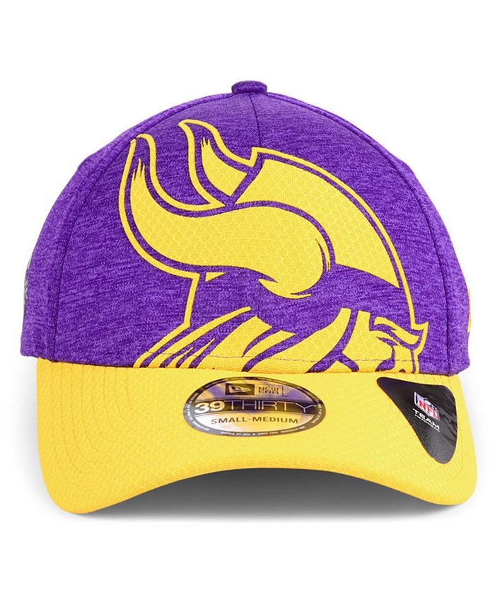 New Era Minnesota Vikings Oversized Laser Cut Logo 39THIRTY Cap - Macy's