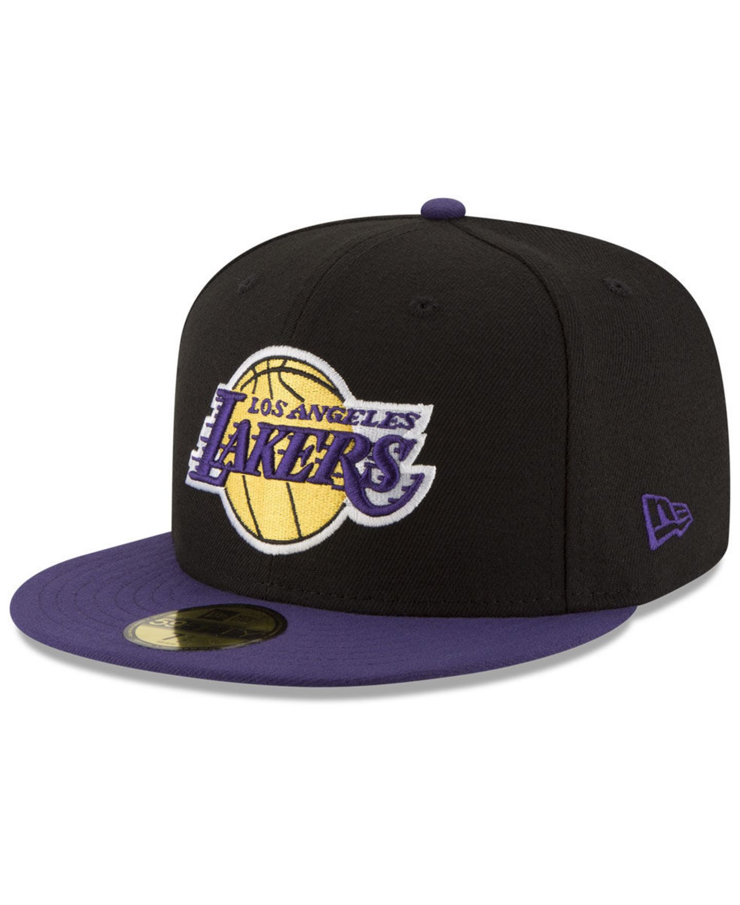 Мужская кепка New Era Los Angeles Lakers Basic 2 Tone 59FIFTY Fitted — фото 1