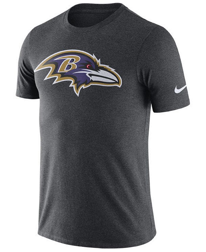 Nike Men's Baltimore Ravens Dri-Fit Cotton Essential Logo T-Shirt - Macy's