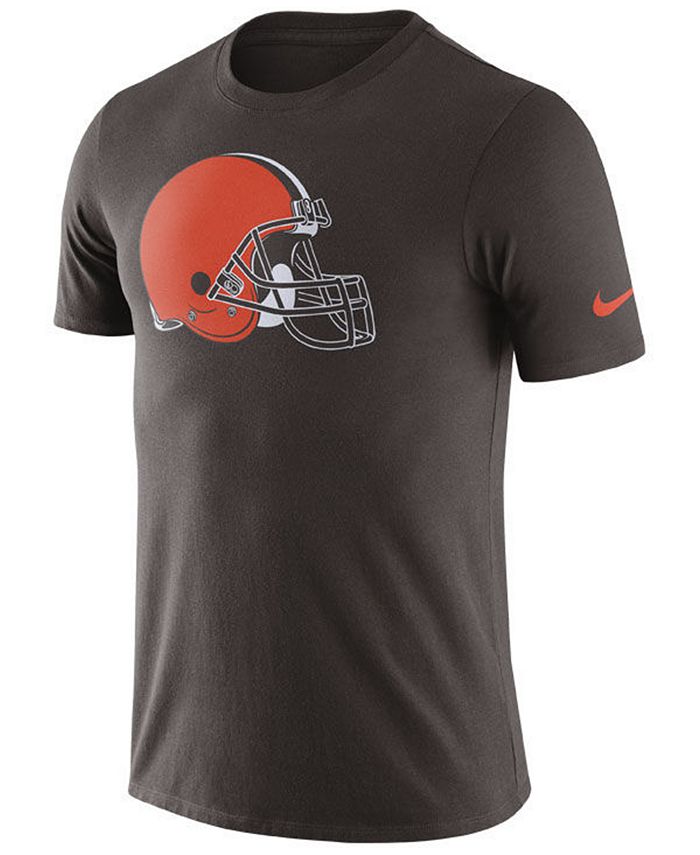 Nike Men's Cleveland Browns Dri-Fit Cotton Essential Logo T-Shirt - Macy's