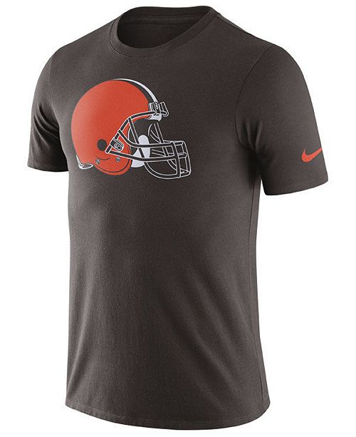 Nike Men's Cleveland Browns Dri-Fit Cotton Essential Logo T-Shirt ...