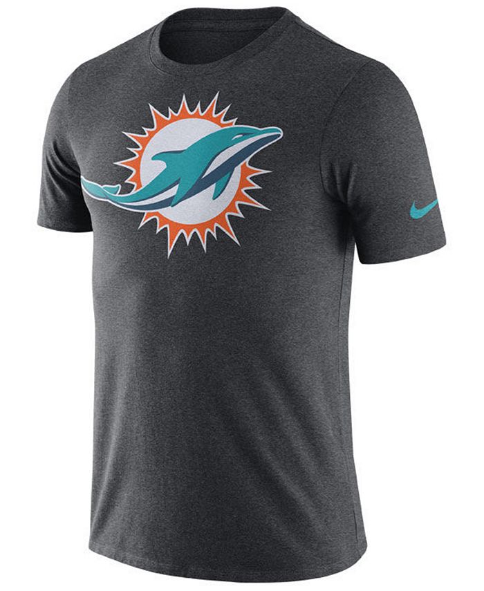 Nike Men's Miami Dolphins Dri-Fit Cotton Essential Logo T-Shirt ...