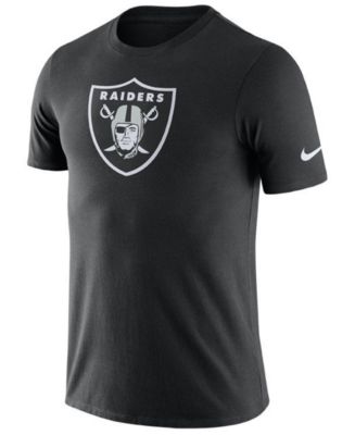 Nike Men's Oakland Raiders Dri-Fit Cotton Essential Logo T-Shirt - Macy's