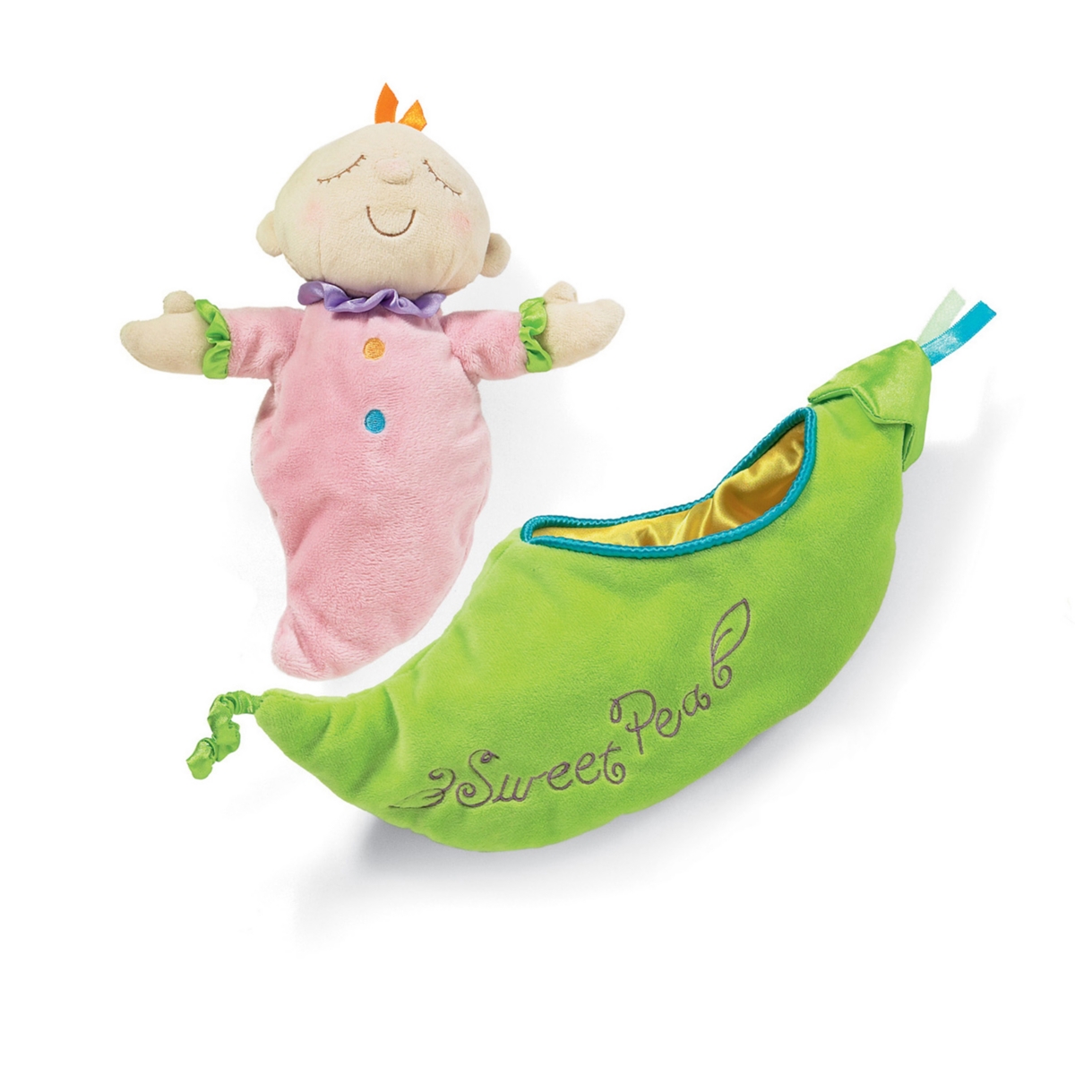 Manhattan Toy Company Manhattan Toy Snuggle Pods Sweet Pea Baby Doll In Multi
