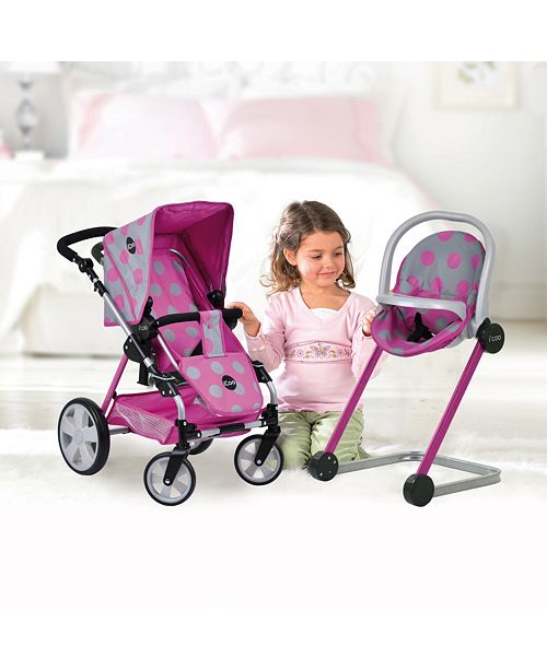 Icoo Grow With Me Doll Playset Stroller And High Chair