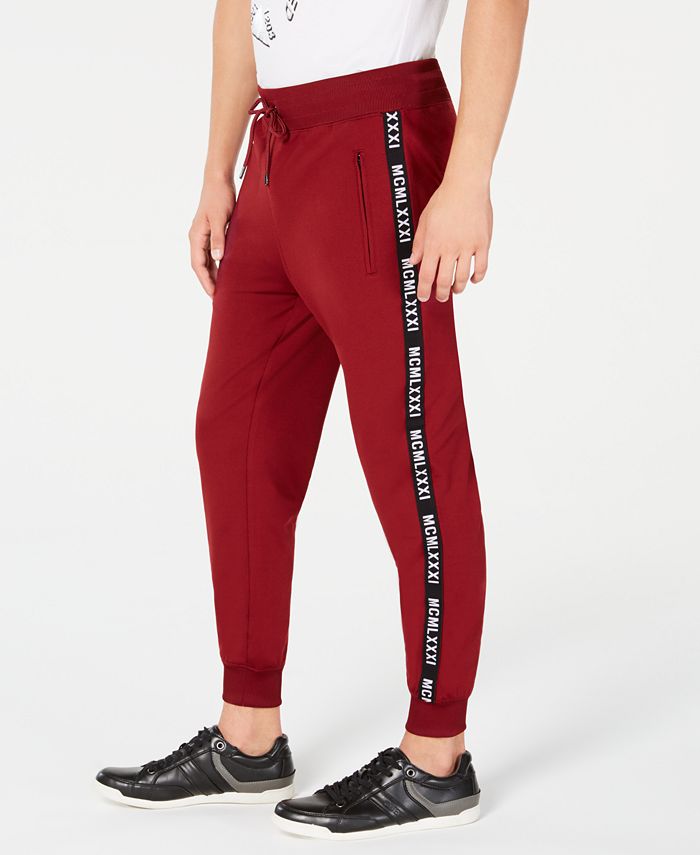 GUESS Men's Logo Tape Jogger Pant & Reviews - Pants - Men - Macy's