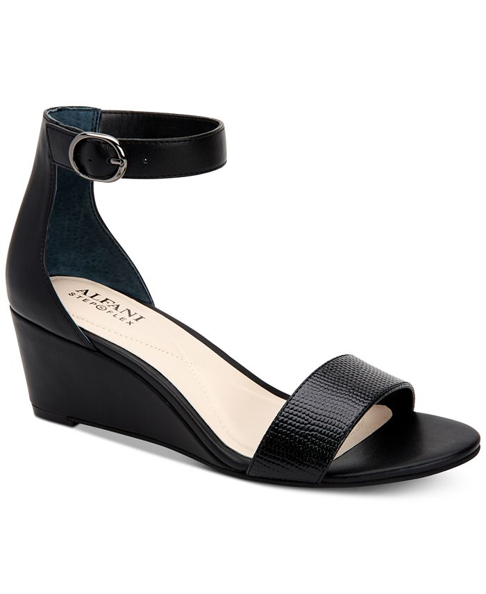 Alfani Women's Tamirra Step 'N Flex Wedge Sandals, Created For Macy's ...